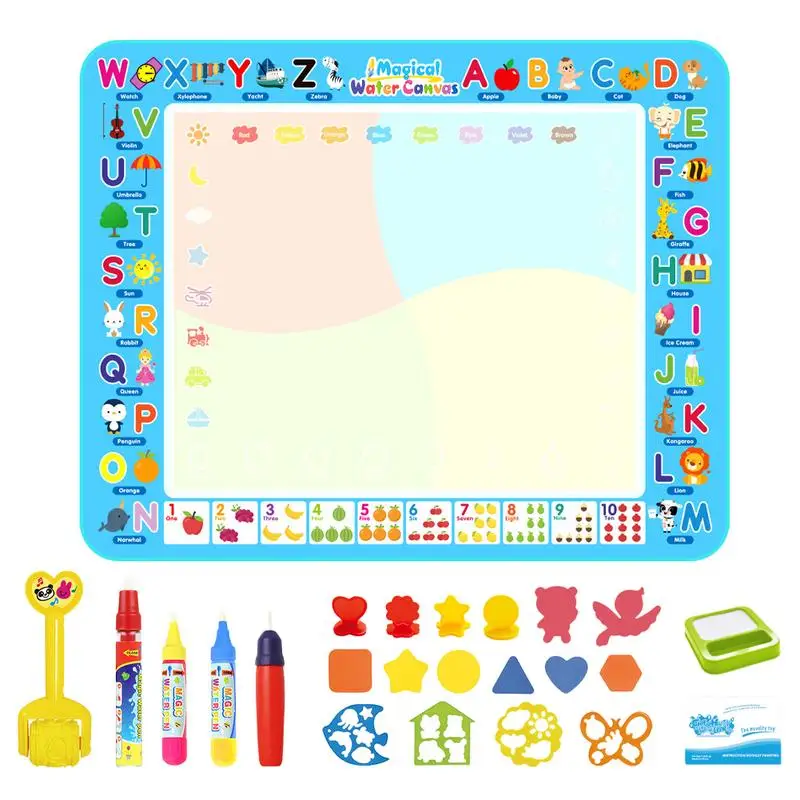 

Kids Painting Writing Doodle Toy Board Water Mat Pad Drawing Painting Board Kids Drawing Mat Toddler Educational Toys For Kids