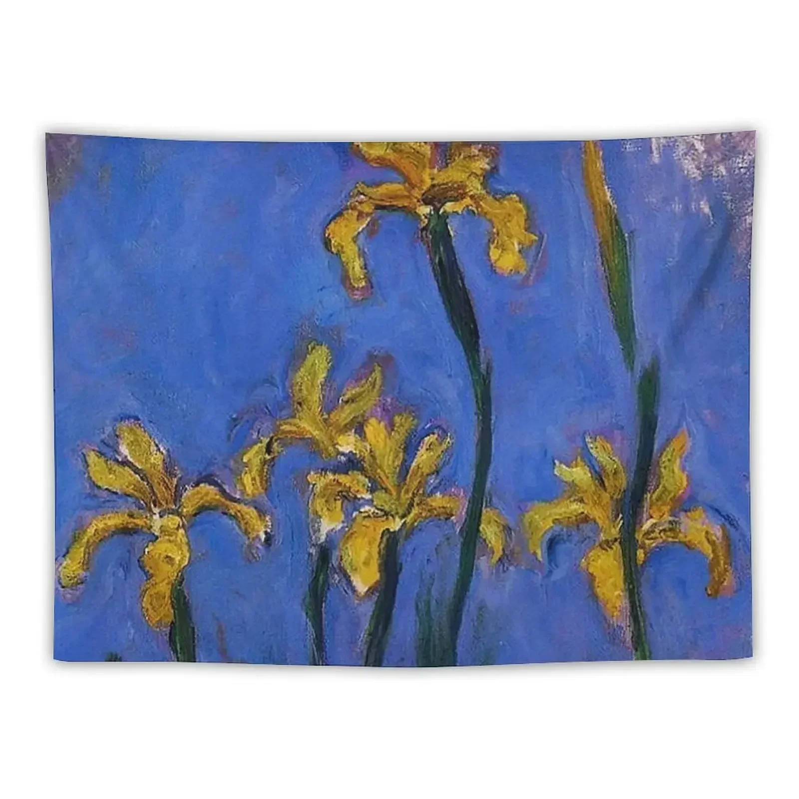 Claude Monet Irises Tapestry House Decoration Wall Coverings Tapestry