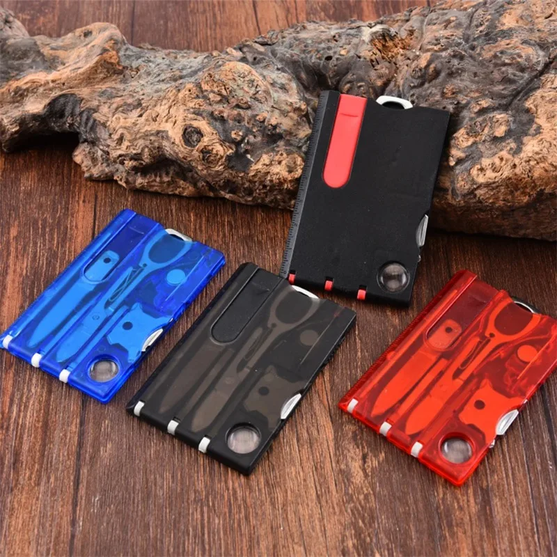 Neun-stück Multifunktionale Werkzeug Karte Büro Schreibwaren Brieföffner Schraubendreher Tragbare Outdoor Survival Camping Ausrüstung – Detail 2