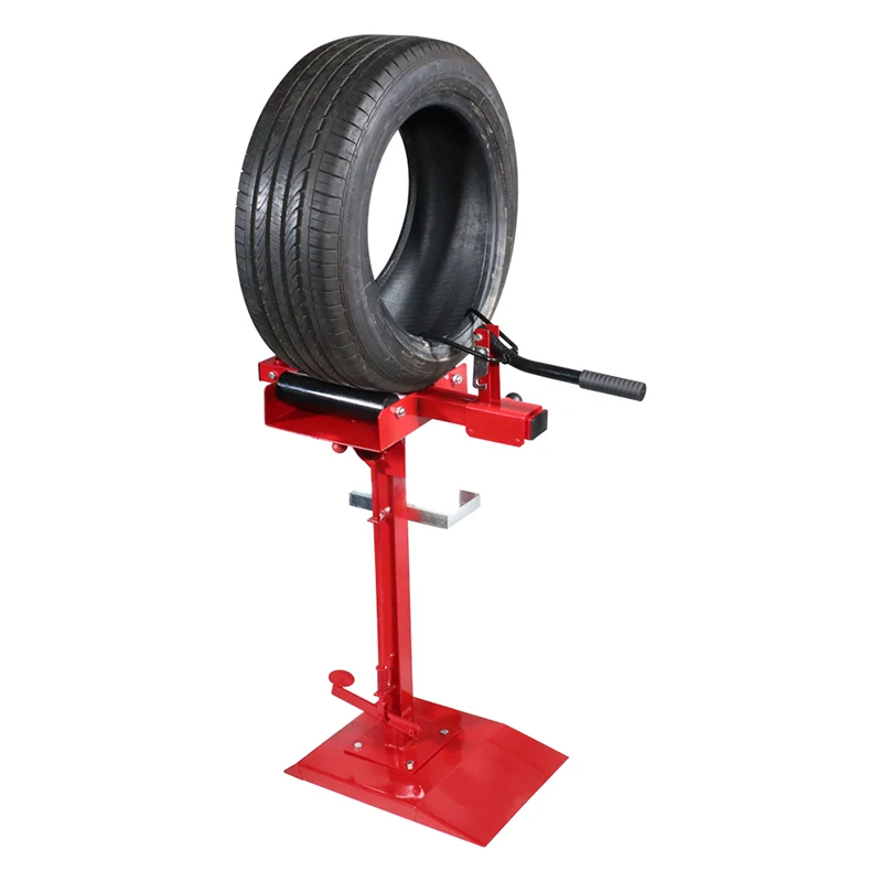 Manual Tire Spreader Portable Tire Changer with Stand Adjustable Tire Spreader Tool for Light Truck and Car Color Send Randomly