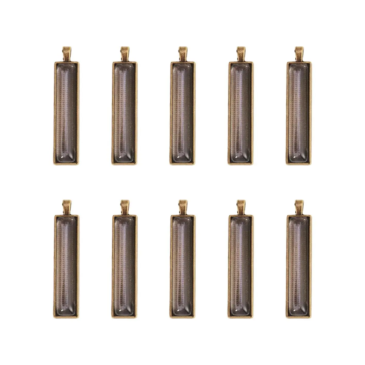 

10pcs Time Bottom Vintage Alloy Pendant Alloy Pendant Trays Trays Bronze Blank Necklace DIY Crafts Resin Photo Jewelry