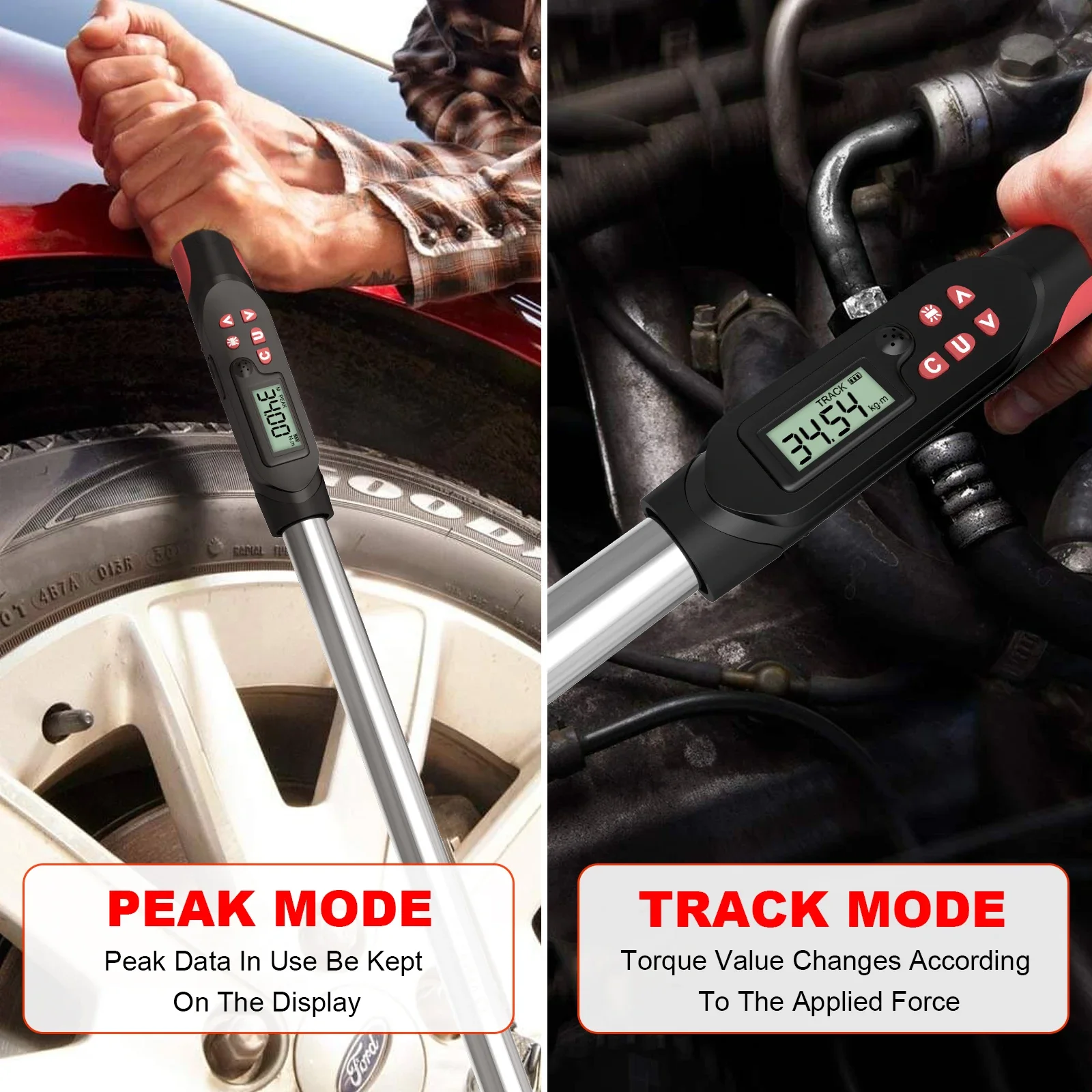 Alat Ukur Portabel Kunci Torsi Digital Elektronik yang Dapat Disesuaikan