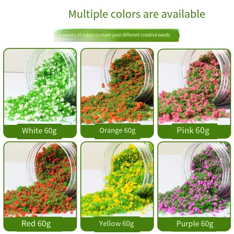 DIY Miniature Artificial Tree Powder Landscape Model Kit Sand Table Scenery Materials for Wargame Train Railway Diorama Models