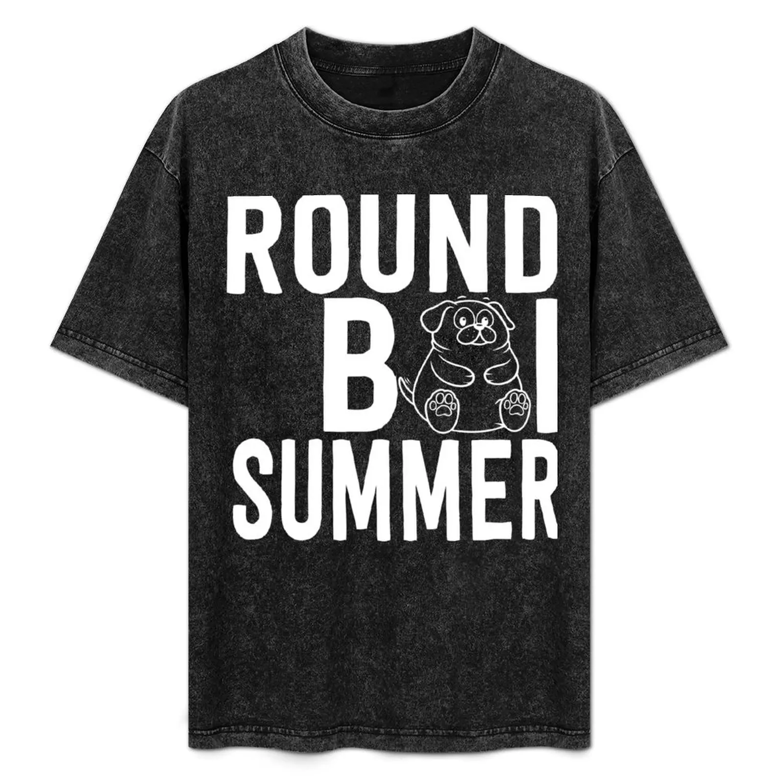 

Round Boi Summer 8 T-Shirt Casual Street Style Short Sleeve Tee