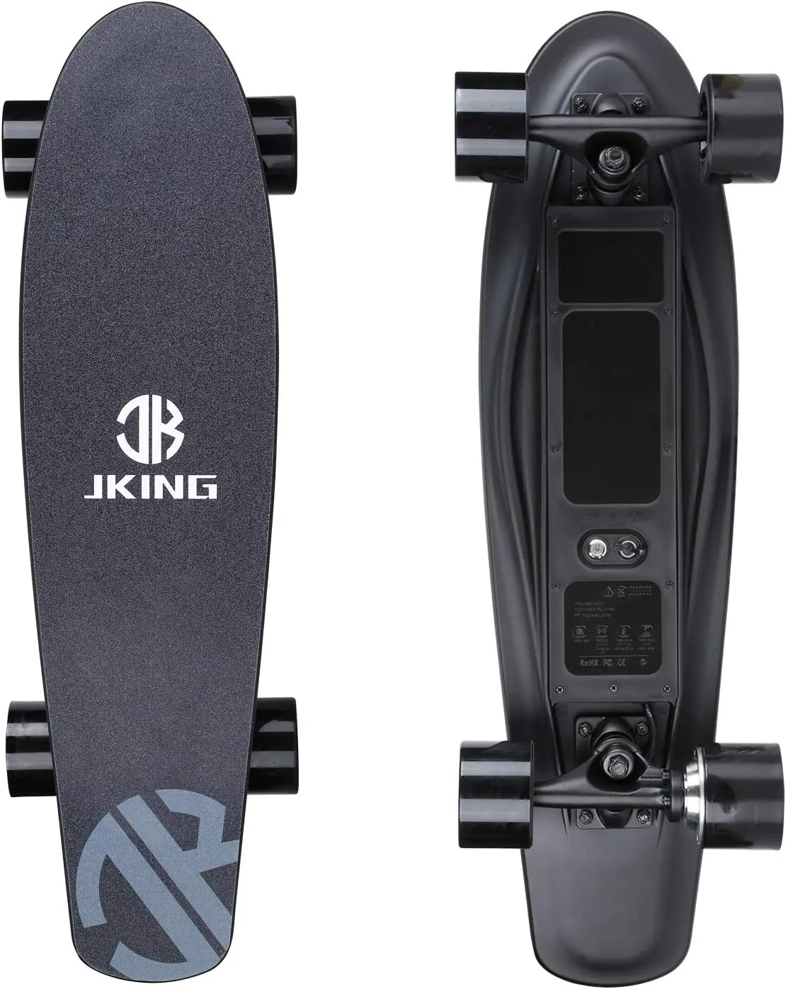 Longboard elétrico com controle remoto, skate, hub-motor 350W, 12,4 MPH, velocidade máxima, 5,2 milhas de alcance