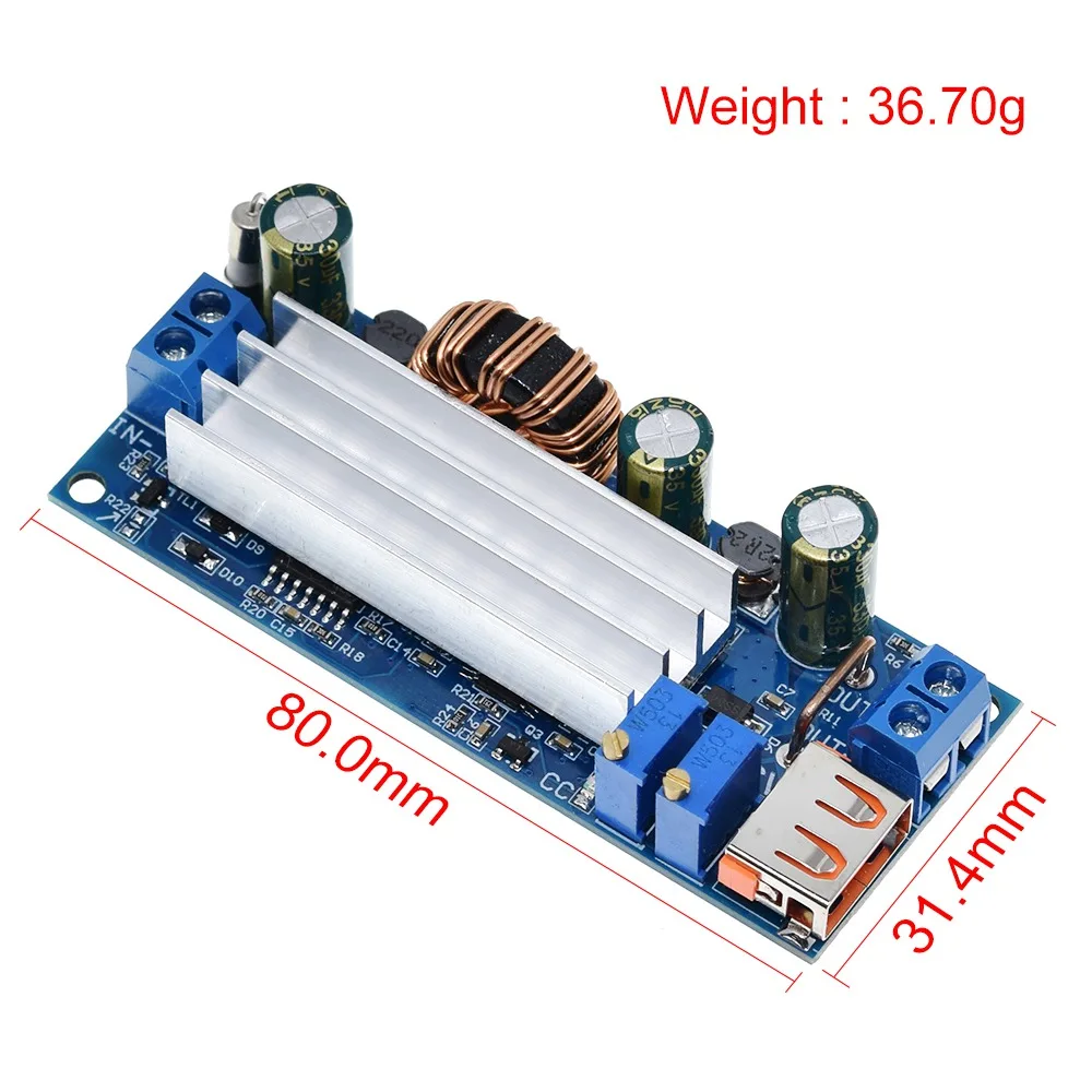 DC DC Step Up Boost Converter 2-24v to 3-30v 4A 80w CC CV Power Module Adjustable Regulated power supply 3.7V 6V 9V 12V With USB