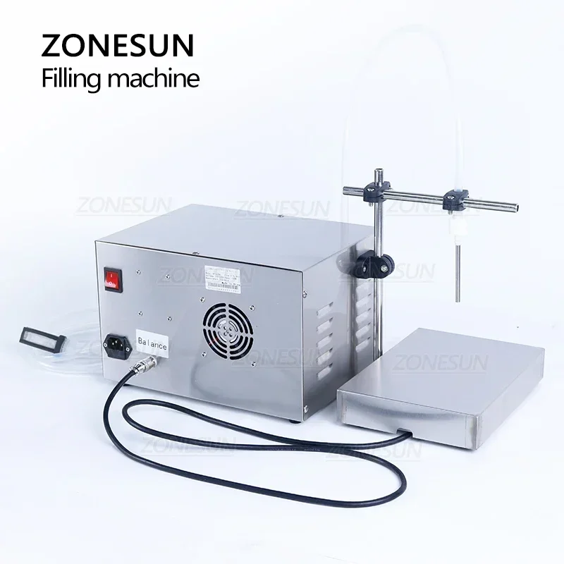 ZONESUN ZS-MP251W Cosmetics Electric Single Head Essential Oil Water Liquid Bottle Jar Weighing Filling Machine