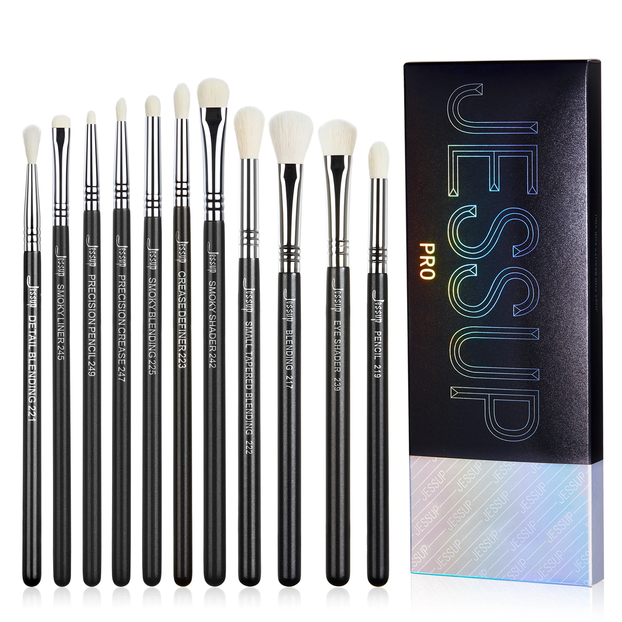 Jessup Lippen bürsten Set, Pro Kontur verschiedene Lippen formen, synthetische, kleine/Katzen zunge/flache/runde/konische Spitze Lip liner Pinsel t325