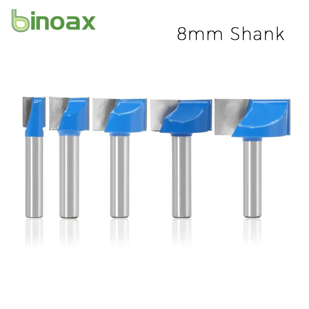 

Binoax 5Pcs Cleaning Bottom Engraving Bit Solid Carbide Router bit 8MM Shank