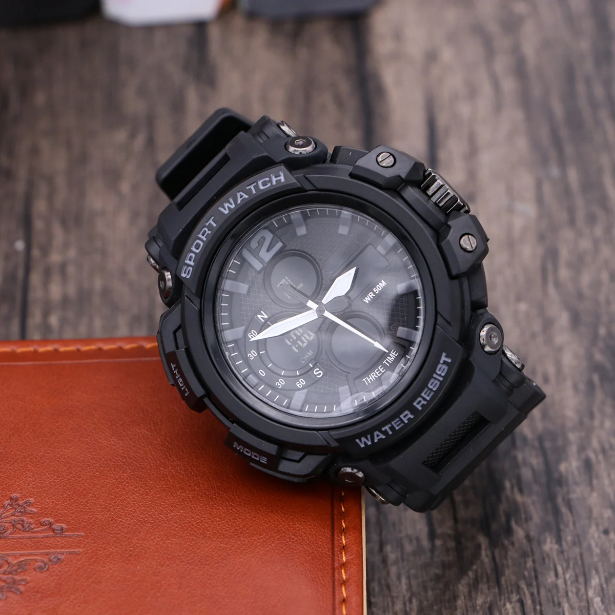 

Waterproof Watch For Men 50M Led Digital Analog Quartz Sports Watch Chronograph Alarm Calendar Outdoor Military Timepiece