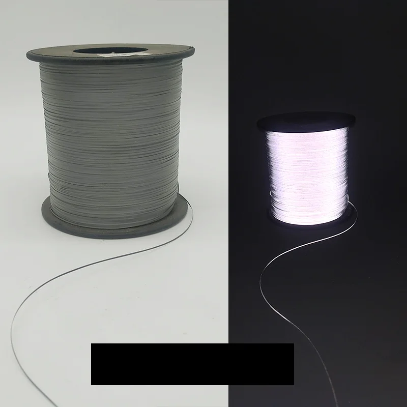 1pc Reflective Thread High Light Double Side Reflective Silk For Weaving Webbing Hat Bag Clothing DIY Sewing Supplies Material