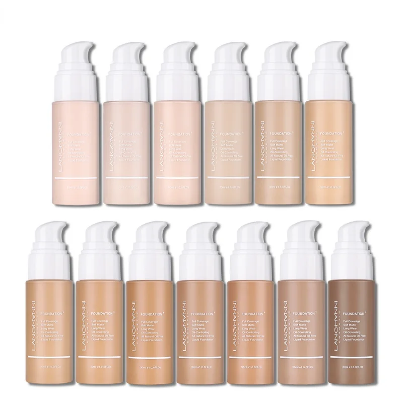 30ml Base Líquida Soft Matte Corretivo 13 Cores Primer Base Profissional Face Make up Corrector Creme Cosmético