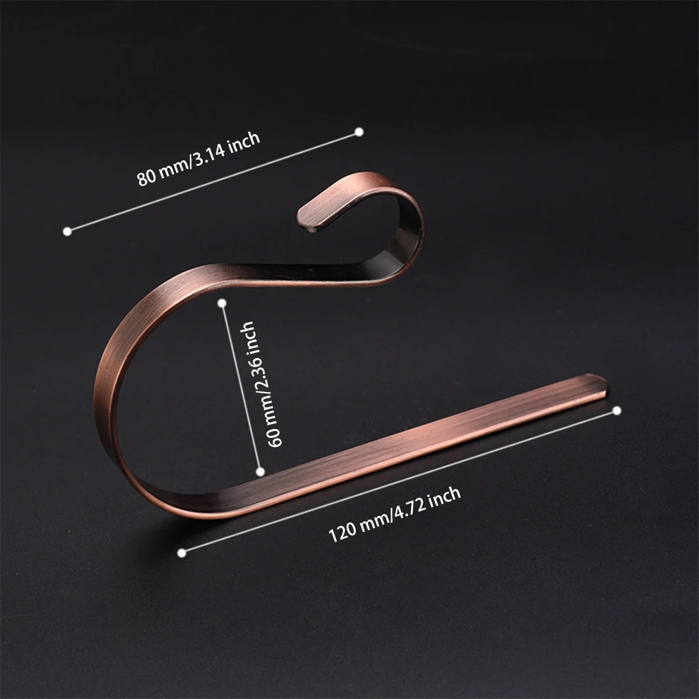 คริสต์มาสเตาผิงตะขอปรับ Garland ถุงเท้าแขวนเทศกาล Nonslip ตกแต่ง Hooking ถุงน่องสีแดงสีบรอนซ์