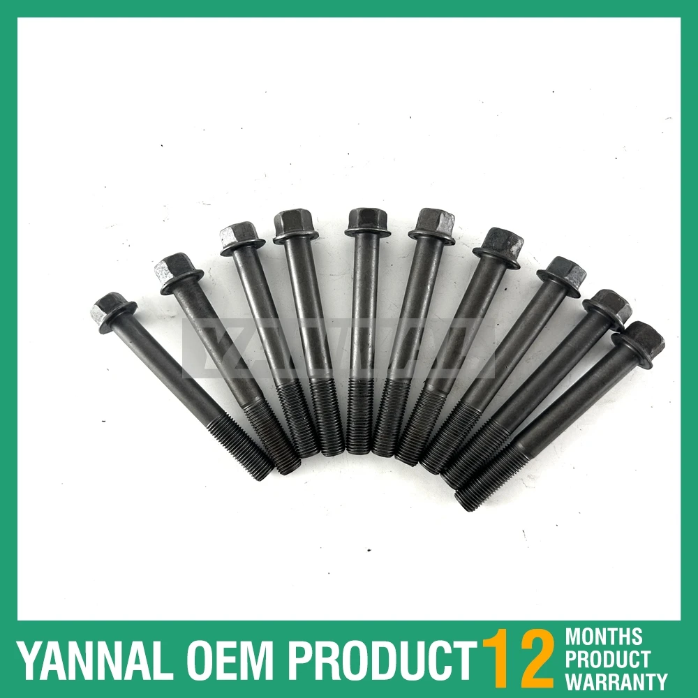 10PCS 1460103450 Cylinder Head Screw for Kubota Engine Parts