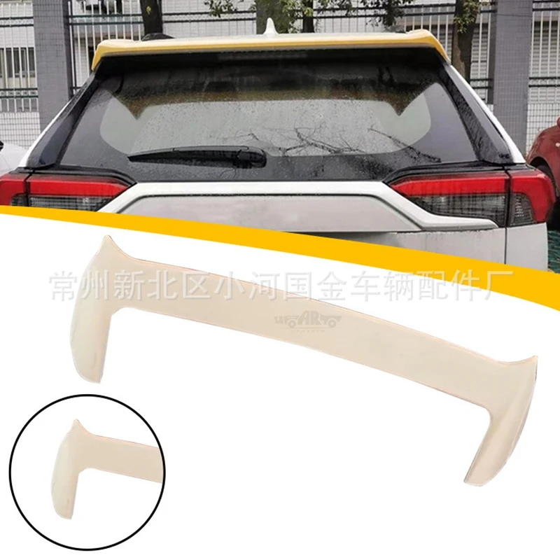 

For Toyota RAV4 2019-2020 Spoiler High Quality ABS Plastic Rear Roof Spoiler Wing Trunk Lip Boot Cover Car Styling