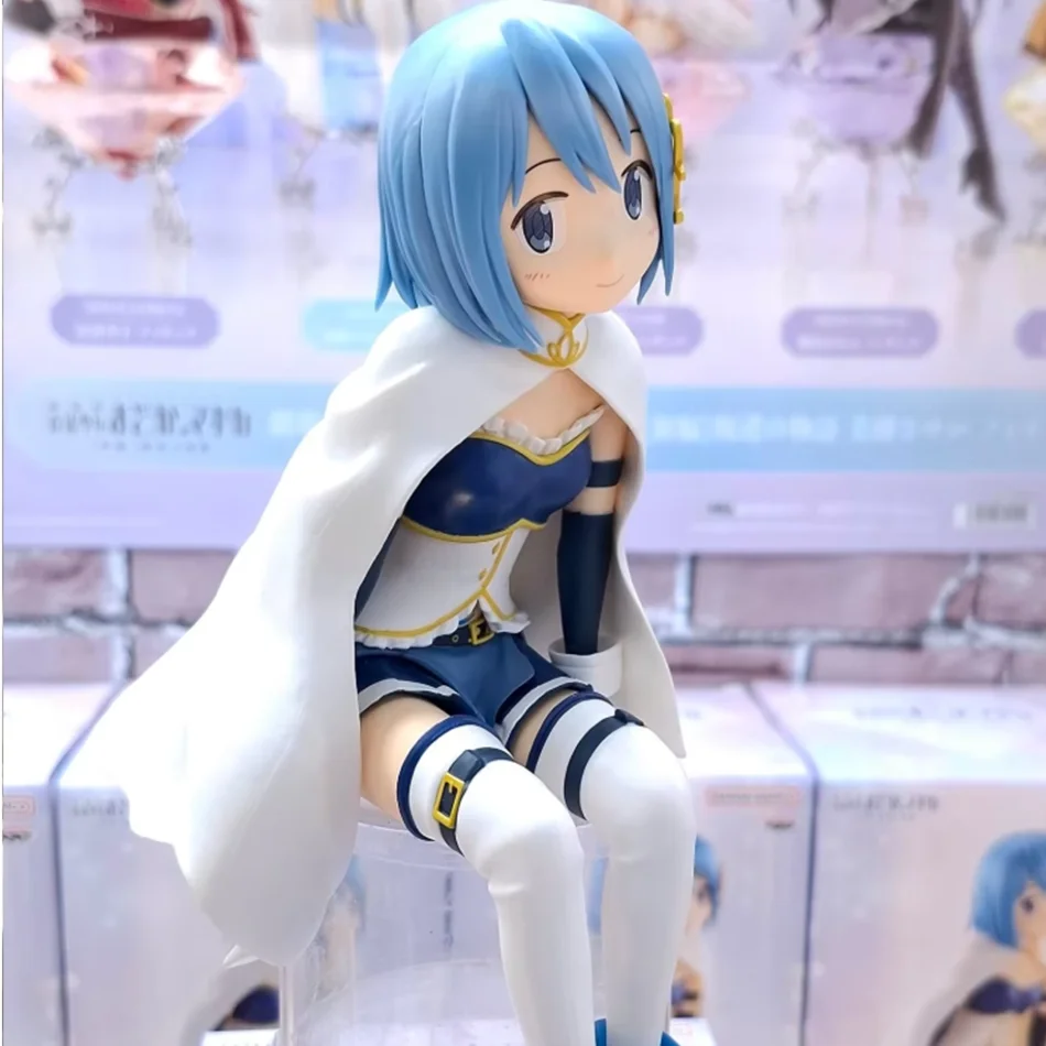 Puella Magi Madoka Magica Figure Madoka Sayaka Noodle Stopper Sitting PVC Anime Collectible Model Desk Decor Gift For Anime Fans view 2