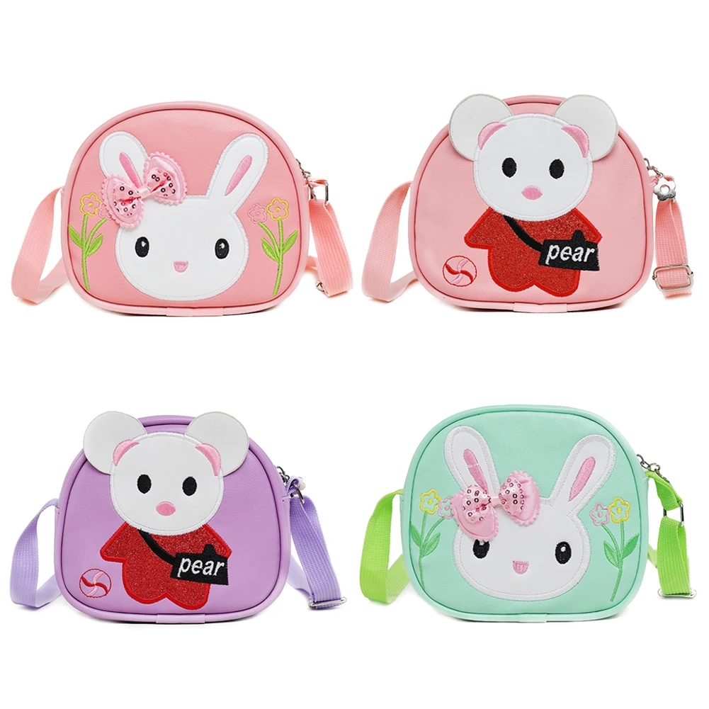 PU メッセンジャーバッグ 3D 漫画パターンかわいい子供ショルダーハンドバッグ調節可能なストラップミニショッピングショルダーバッグ少年少女のため