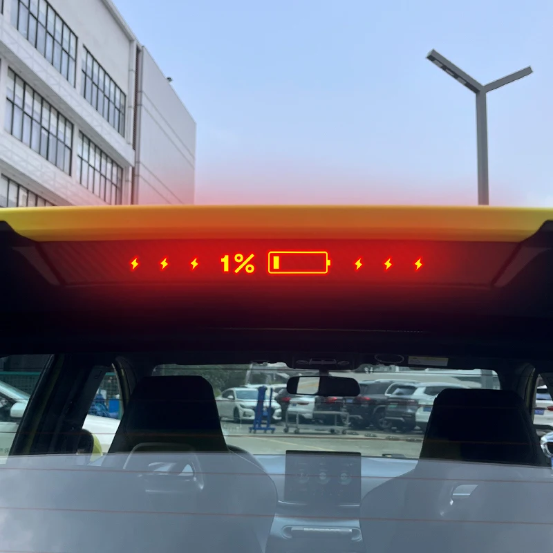 High Brake Light Board Rear Light Carbon Fiber Pattern Sticker Styling Appearance Decoration for BYD Seagull Dolphin MINI Car