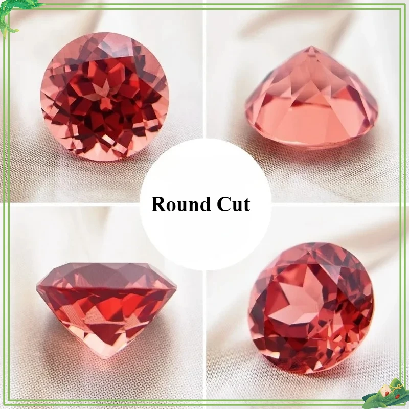 Laborgezüchteter Padparadscha Saphir in Lotus-Farbe, loser Edelstein für DIY-Schmuckherstellung, Materialien mit wählbarem Zertifikat – Detail 2