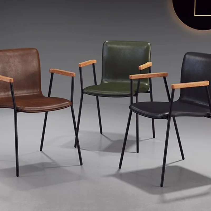 Taburetes de Bar Modernos con Respaldo, Estilo Wishbone, para Camping, Balcón, de Cuero, para Maquillaje, Peluquería, Banqueta de Diseño, Muebles para el Hogar