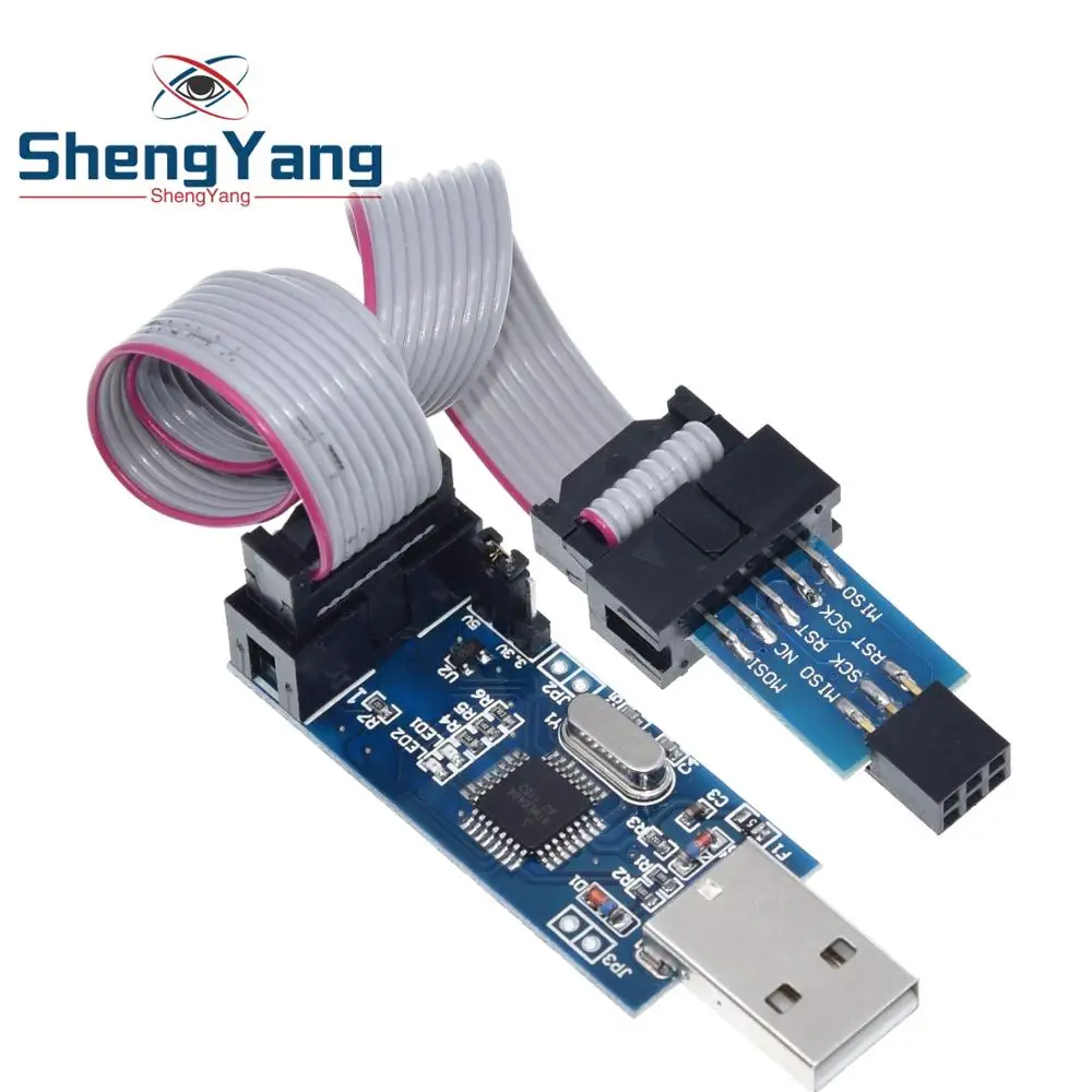 TZT 1PCS USBASP USBISP AVR Programmer USB ISP USB ASP ATMEGA8 ATMEGA128 Support Win7 64