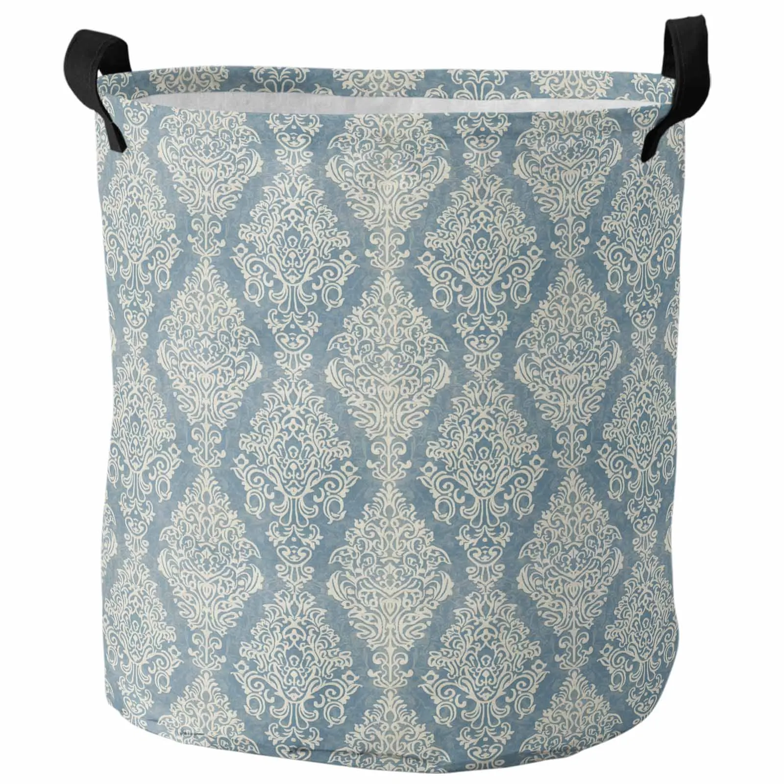 Retro, Persian Pattern, Floral Laundry Basket Portable Foldable Household Laundry Storage Bag Oxford Cloth Dirty Clothes Basket