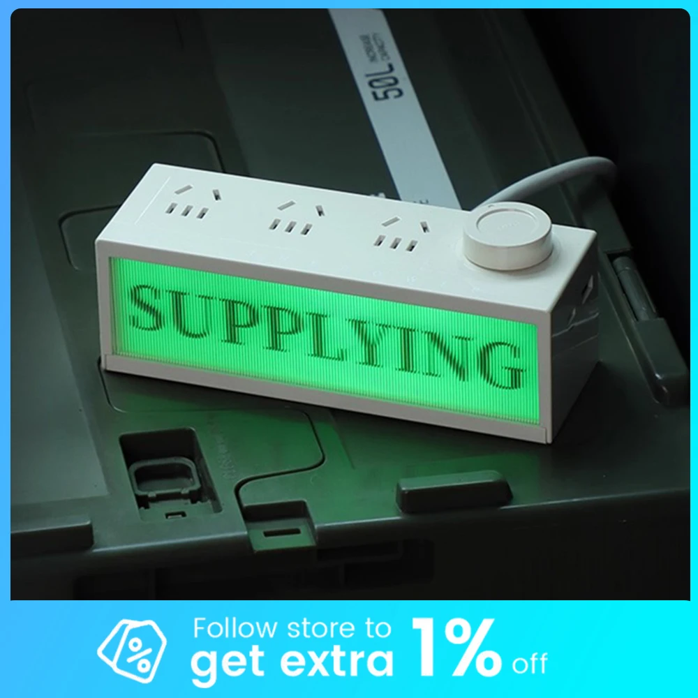 Trozk 36W Power Strip Gallium Nitride Charger Fast Charging Socket Desktop Esports Patch Panel Usb Gamer Desktop Decoration Gift