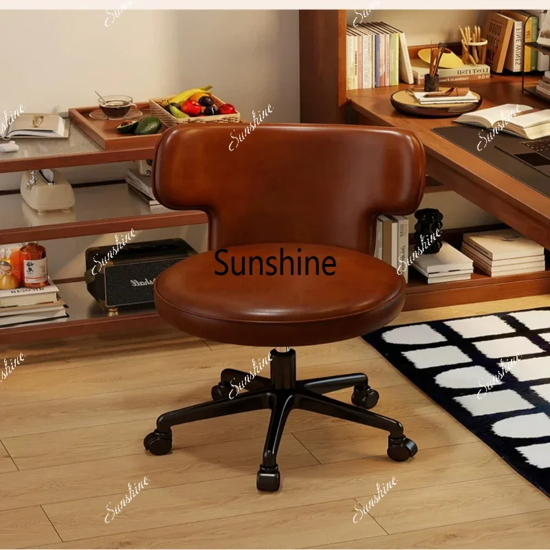 Light luxury retro home dormitory computer chair comfortable sedentary bedroom study, office, rotatingY