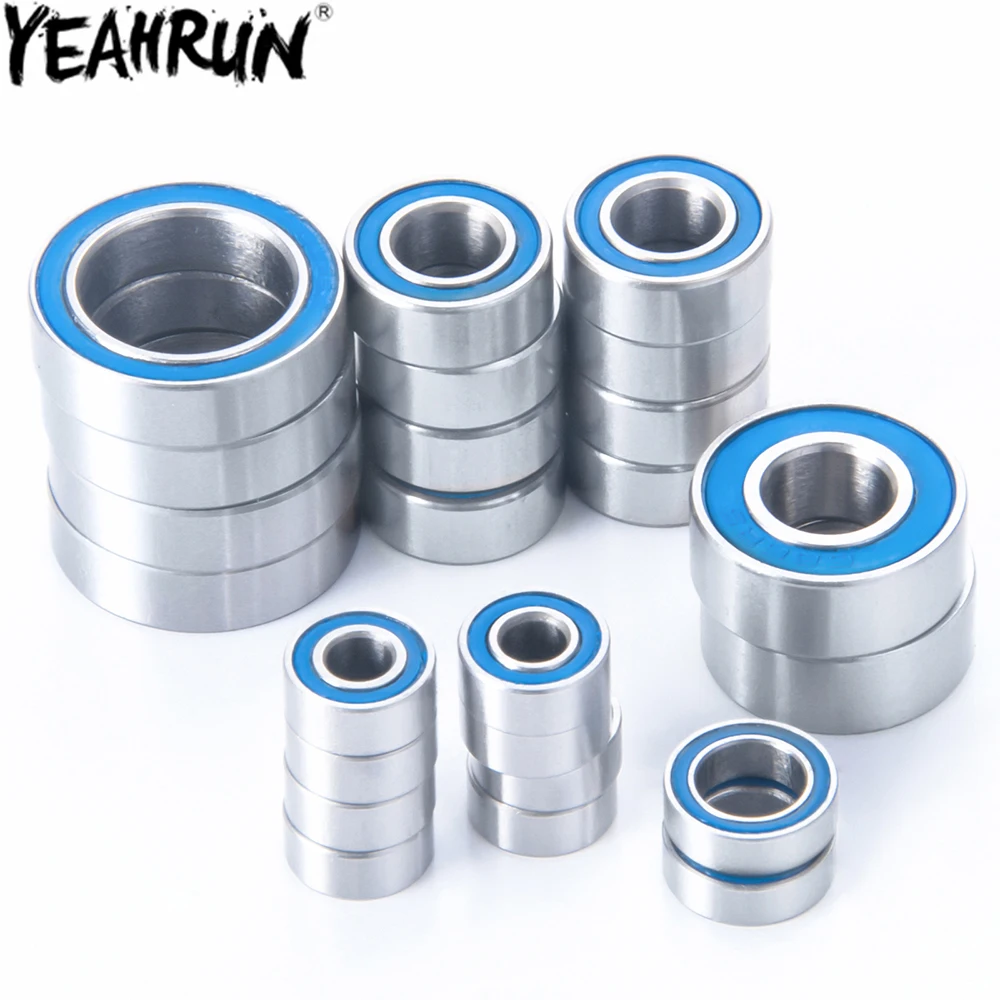 YEAHRUN 24PCS Complete Bearings Kit for Team Associated B6.1 1/10 2WD Off Road Buggy Ball Bearings Upgrade Parts