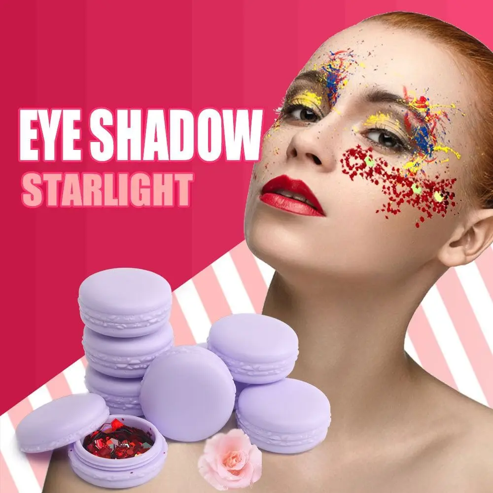 Waterproof Starlight Eye Shadow Long Lasting Shimmer Laser Sequins Flash Powder High Light Sparkle Face Glitter Party Festival