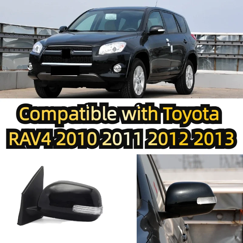 Asa da porta espelho retrovisor assy conjunto de espelho lateral apto para toyota rav4 2010 2011 2012 2013 auto fora da porta espelho retrovisor