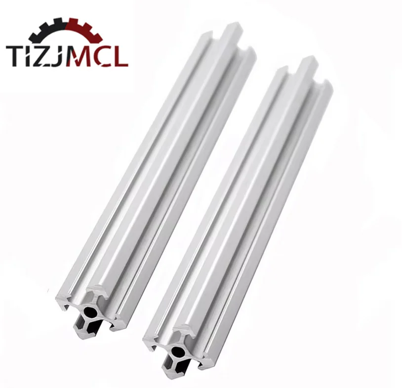 2PCS 20x20 Aluminum Profile 2020 T Slot 6mm CNC European Standard Aluminums Extrusion Profile Free Cut Extrusion Sliver Guide