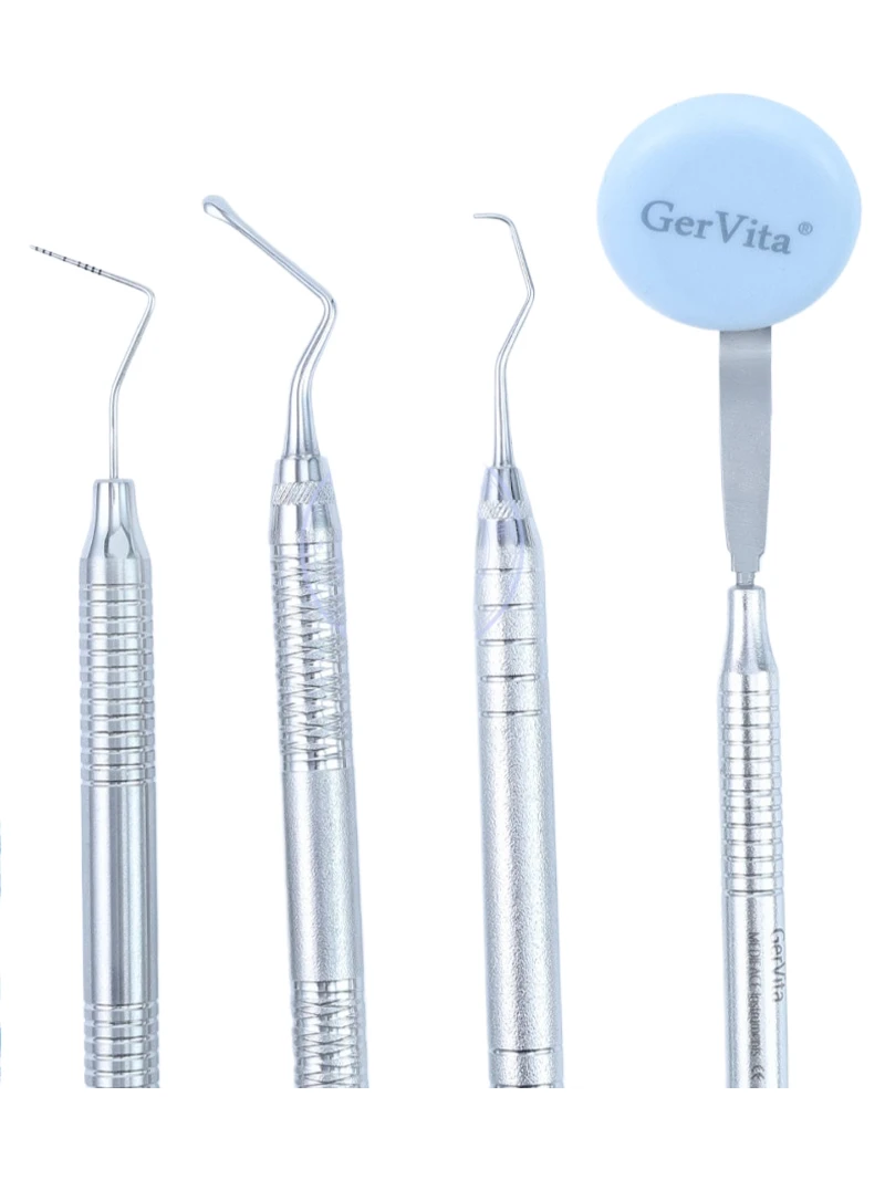 Dental Scaler Gracey Periodontal Tooth Cleaning Curette Bone Curettes Perio Probe Oral Mirror Set Dental Instrument Tool