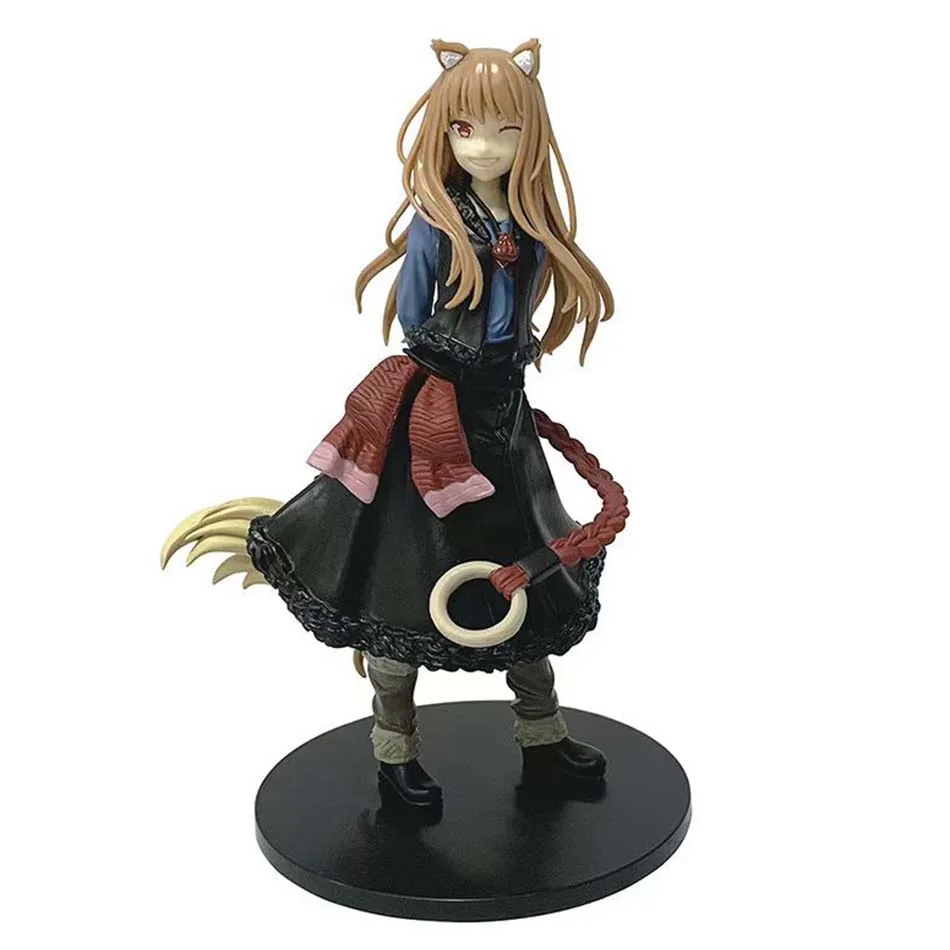 Venta caliente Anime Holo Figura Ookami a Koushinryou Merchant rencontreó el lobo sabio soporte modelo juguete regalo colección Aciton figura PVC