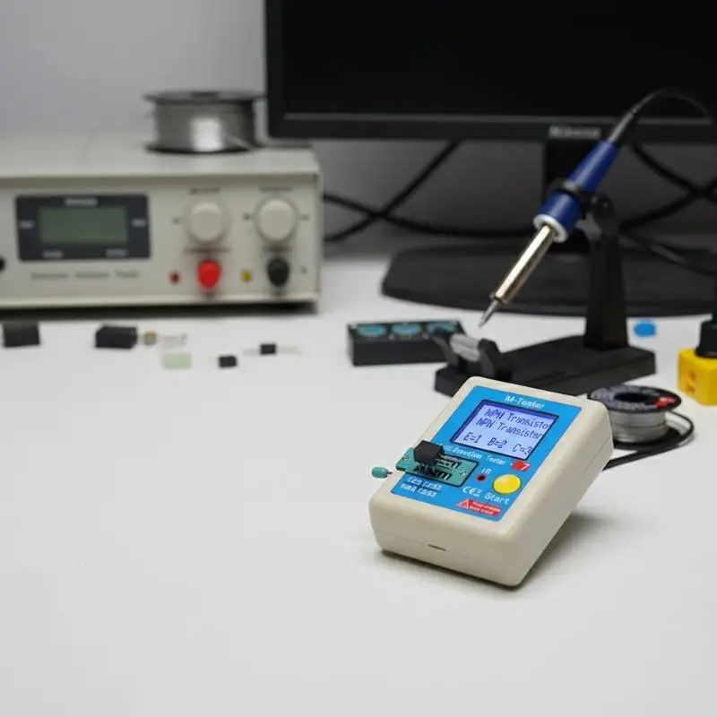 Accurate TC1 Transistor Tester with TFT LCD Multimeter Feature for Diode Triode Testing DIY Electronic Repair and Maintenance