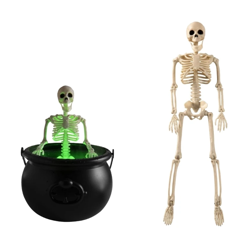 12PD 2X Plastic Halloween Cauldron Bins Scary Decorative Crafting Activity Tubs