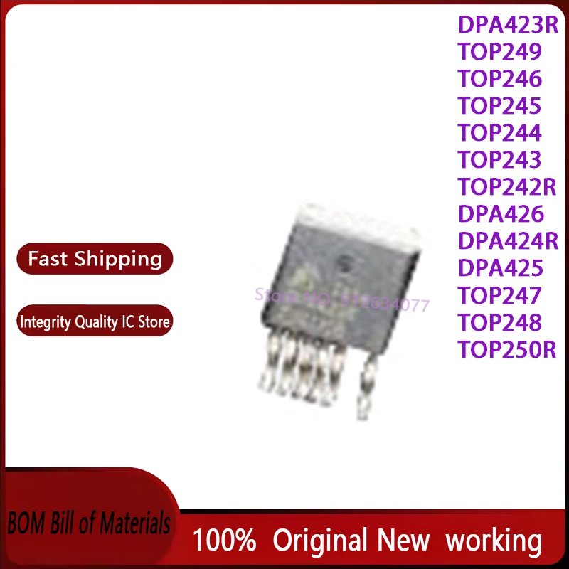 5PCS/LOT 100% NEW DPA423R DPA424R DPA425 DPA426 TOP242R TOP243 TOP244 TOP245 TOP246 TOP247 TOP248 TOP249 TOP250R TO-263
