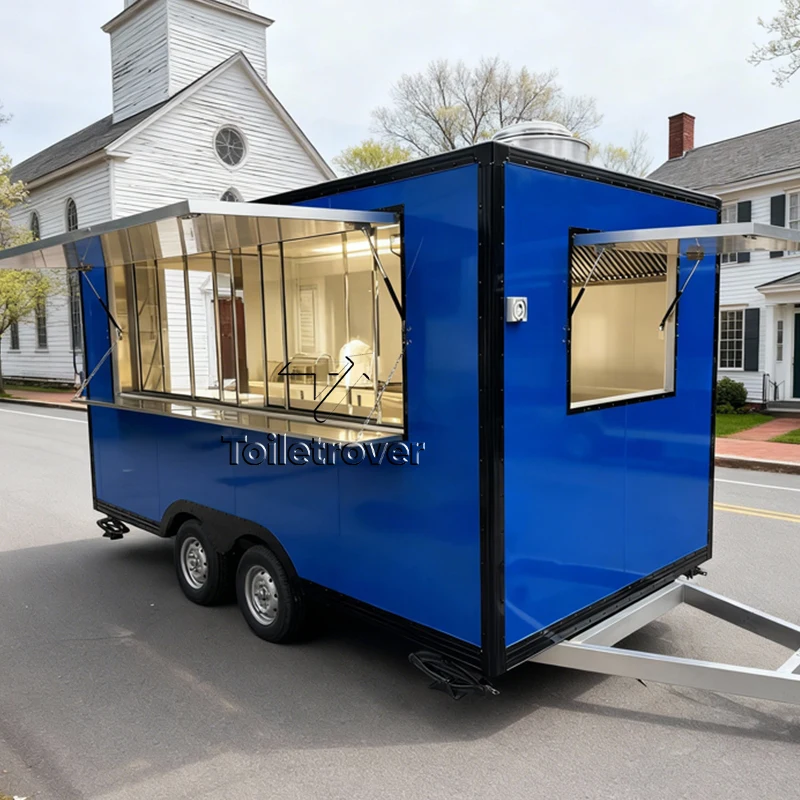 

Consession Food Trailer Doner Kebab Custom Food Trailer Burger Tacos Outdoor Mobile Food Trailer with Full Kitchen Equipment