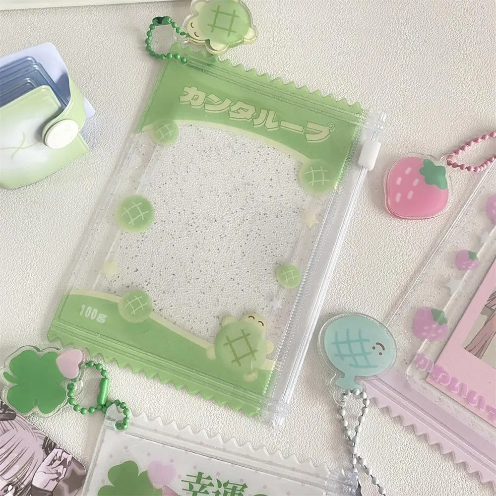 1pcs Cute Transparent Shiny Candy Bag Kpop Card Sleeves Holder Photocard Holder Card Films Game Cards Protector Hot Sale