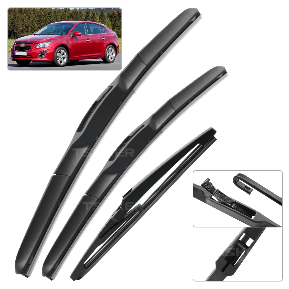 

CREATROAD Wiper For Chevrolet Cruze Hatchback J300 2008-2015 Wiper Blades Windshield Windscreen Window Brushes 24"+18"+14"