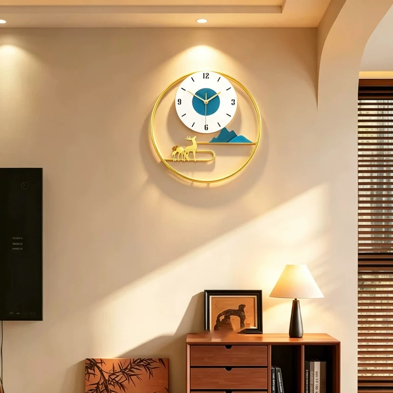 Creative Design Wall Clocks Luxury Vintage Living Room Aesthetic Wall Clocks Fashion Minimalist Reloj De Pared Home Decoration