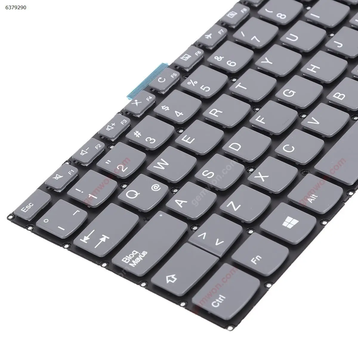 LA Laptop Keyboard for Lenovo IdeaPad 330-14ikb Gray without Frame - Image 4