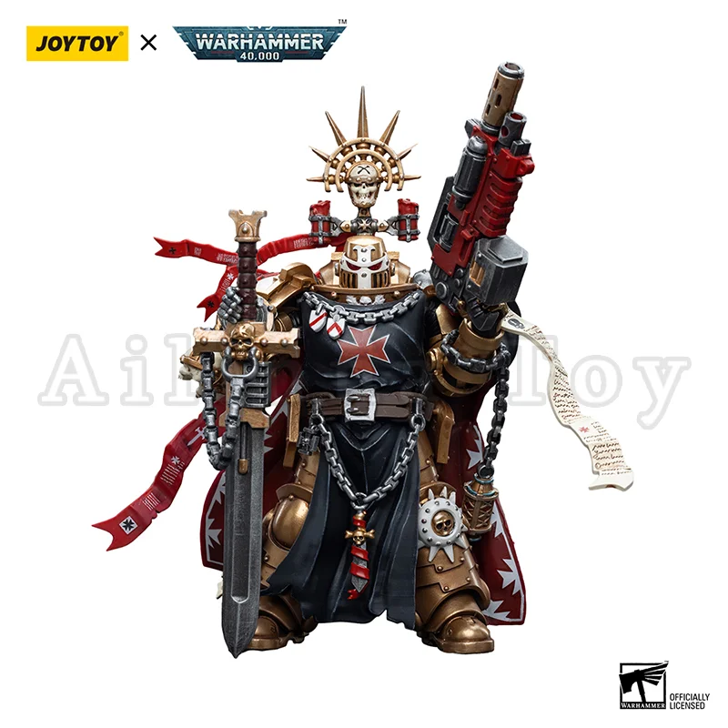 JOYTOY 1/18 Action Figure 40K Black Templars Squads Anime Collection Military Model