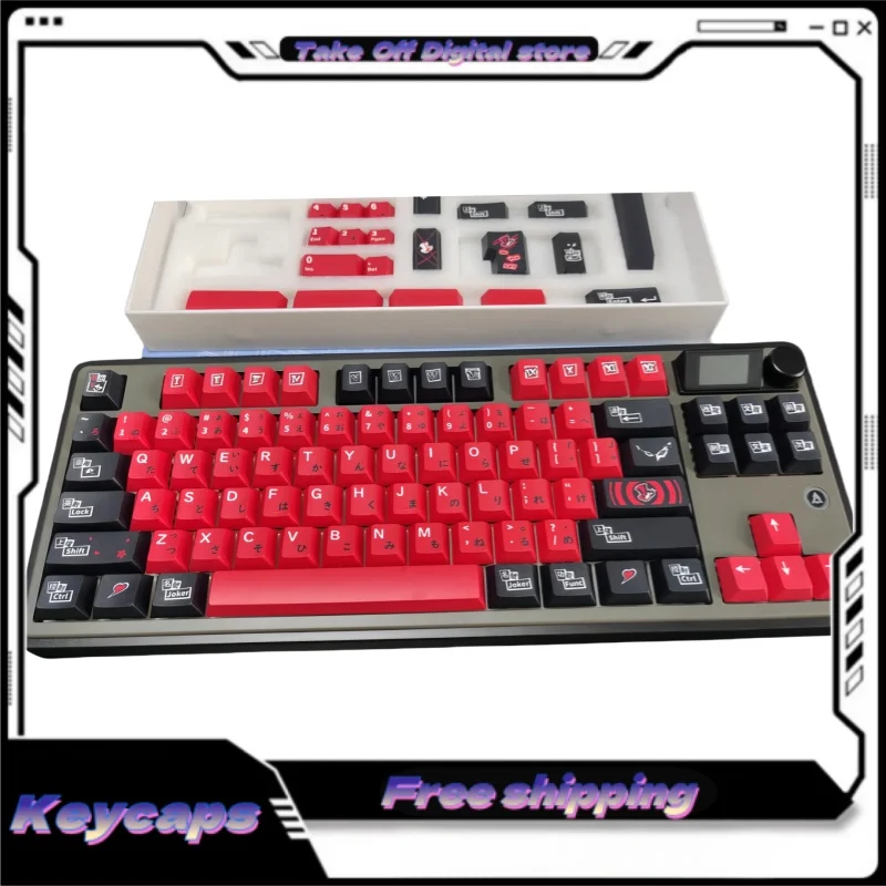 Creative Keyboard Keycaps P5 Persona 5 Theme 140 Key Pbt Thermal Sublimation Technology Keycaps Tablet Laptop Keycaps Keycaps