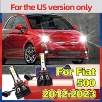 2 uds bombilla LED para faros de coche CANbus ​ Lámpara automática para Fiat 500 2012-2023 2013 2014 2015 2016 2017 2018 solo para la versión estadounidense