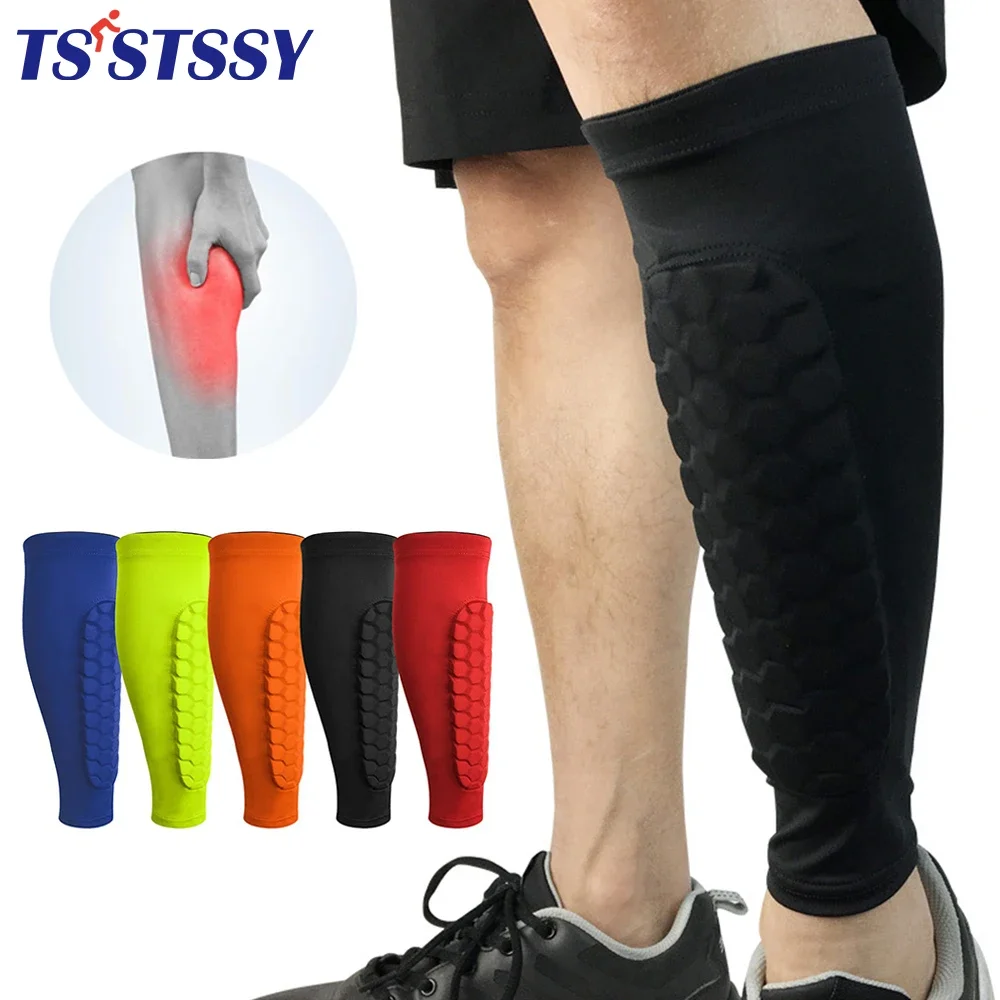 Honeycomb Soccer Shin Guards Football Shields Sports Legging Shinguards Leg Sleeves Protective Gear Shank Protector