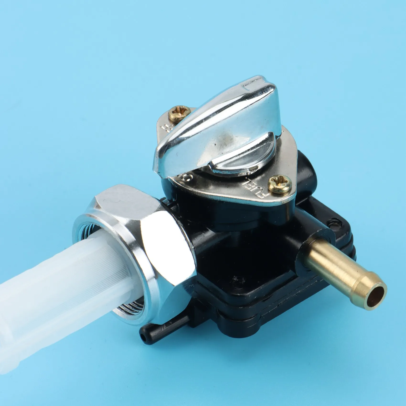 A60E-Fuel Valve Petcock With Male Thread Features 61338-94D For FLST, FXST, FLT, FXD 1995-2001