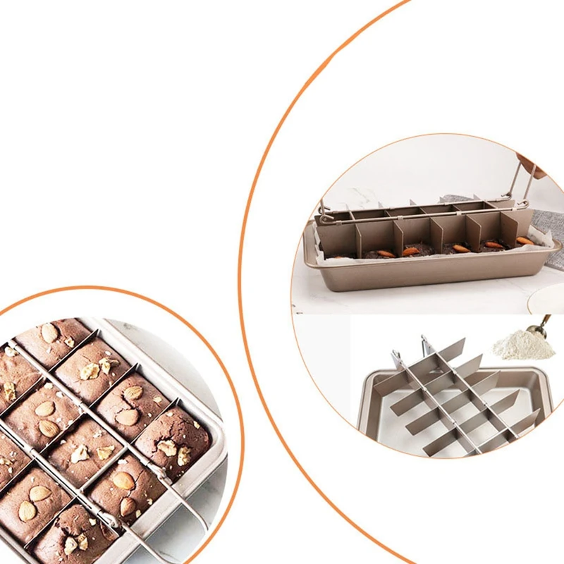 분리대가 있는 논스틱 케이크 베이킹 팬, 18 사전 슬라이스 트레이, 제빵기