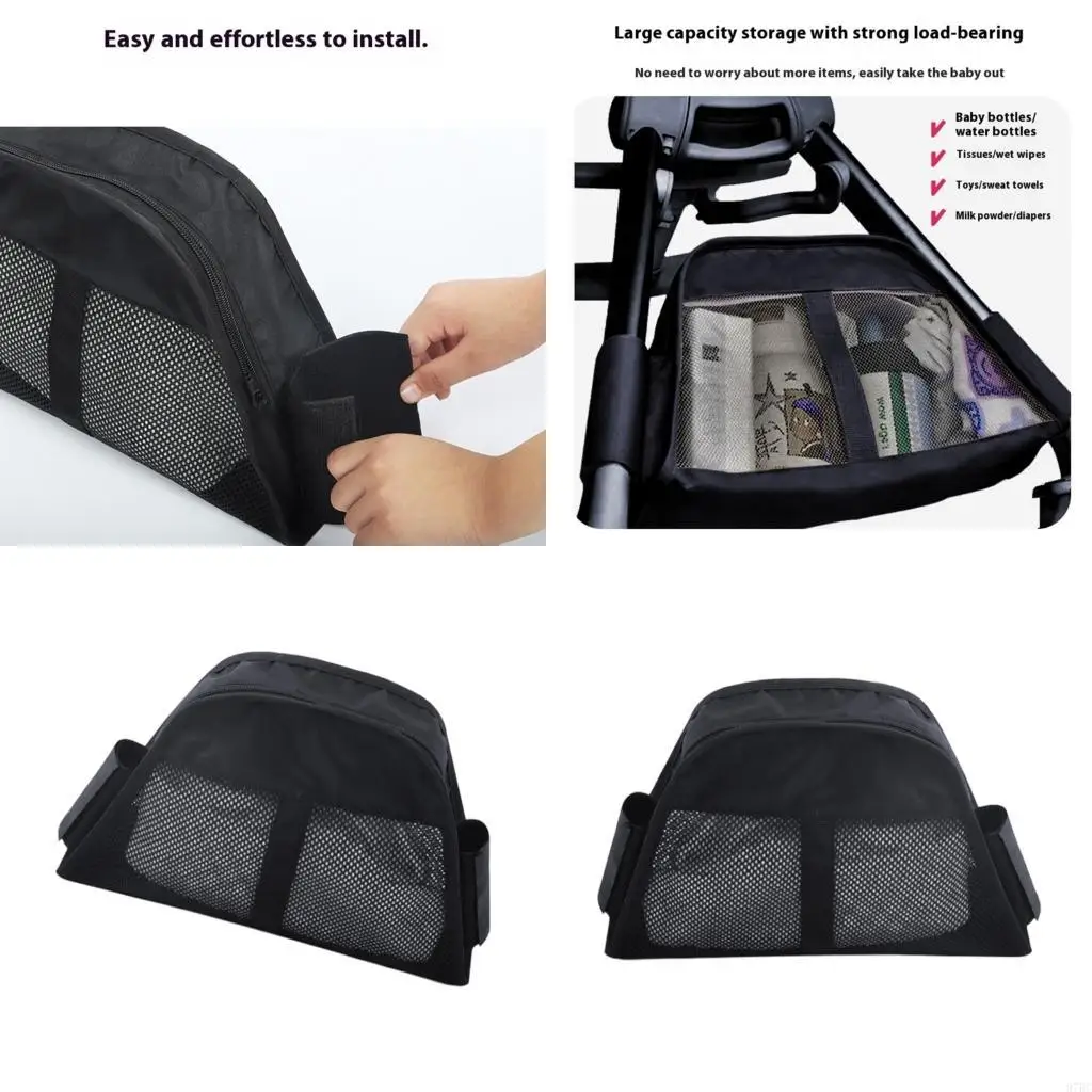 

97BC Strollers Attachable Bag Multi Functional Pockets Rainproof Parenting Essential