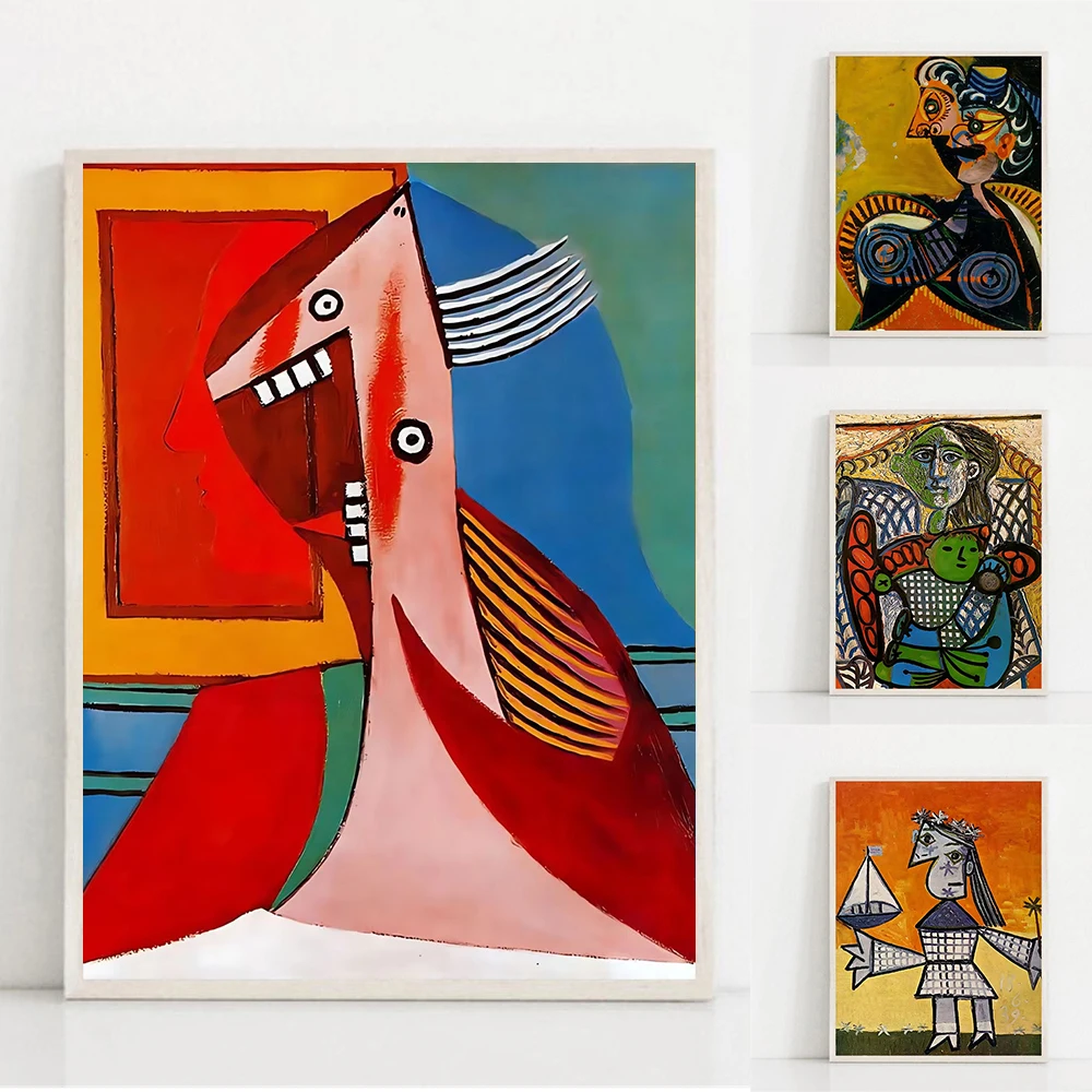 Abstract Art Canvas Painting Untitled 1939 By Picasso Posters and Prints Retro Christian Work Wall Art Picture Home Decoration